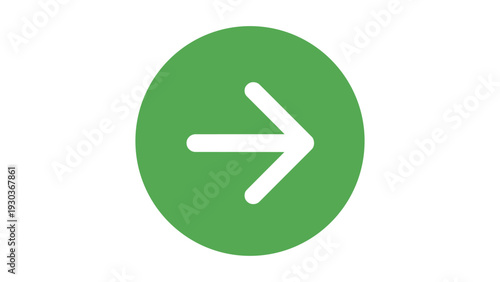 Green circle with white arrow pointing right