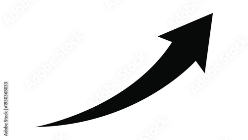 Black arrow pointing upwards
