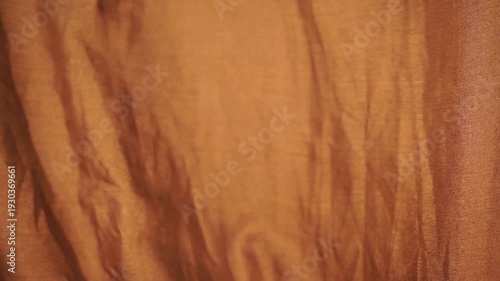 Vintage Brown Fabric Texture With Gentle Wave Motion And Selective Focus