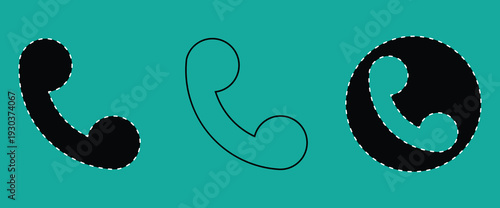 Картината върху платно contact icon