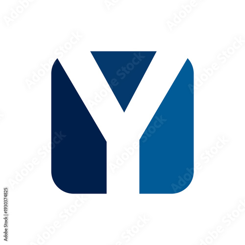 Letter Y logo icon isolated on white background