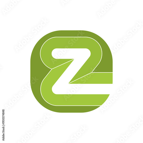 Letter Z logo icon isolated on white background