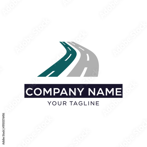 Roadway Logo Design Template for Company Branding.