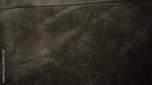 Black Wrinkled Canvas Fabric With Soft Wave Motion Background Video