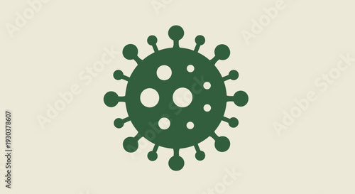 Virus Icon Illustration – Microbe Germ Cell Medical Biology Vector