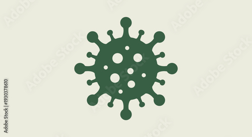 Virus Icon Illustration – Microbe Germ Cell Medical Biology Vector