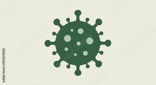 Virus Icon Illustration – Microbe Germ Cell Medical Biology Vector