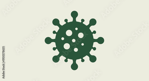 Virus Icon Illustration – Microbe Germ Cell Medical Biology Vector