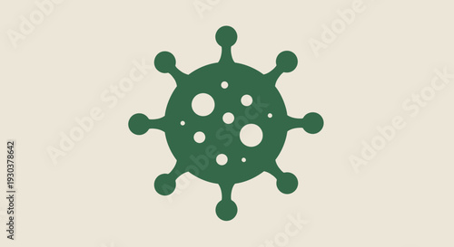 Virus Icon Illustration – Microbe Germ Cell Medical Biology Vector