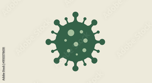 Virus Icon Illustration – Microbe Germ Cell Medical Biology Vector