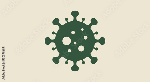 Virus Icon Illustration – Microbe Germ Cell Medical Biology Vector