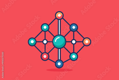 Data Points Analytical Structure Network Icon
