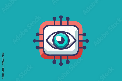 Neural Eye Artificial Intelligence Vision Icon