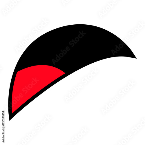 Surprised cartoon mouth expression. Shocked emoji face. Vector illustration