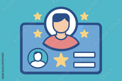 user profile with star recommendation