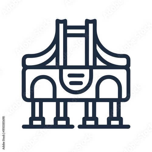Icon of a suspension bridge