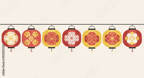 Japanese Lantern Pattern Minimal