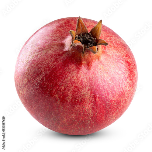 Pomegranate fruit isolated on transparent background