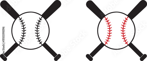 Softball vector set. baseball icon silhouette. Baseball Line Art and Solid Silhouette Styles hand drawn baseball illustration. Softball logo  Formats Included EPS