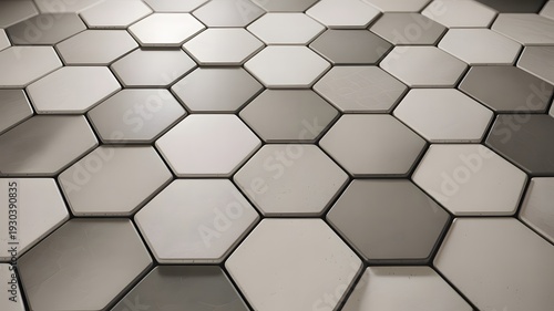 Seamless 3d geometric vector wallpaper featuring a black metal honeycomb structure with a hexagonal grid cell texture for a modern business backdrop