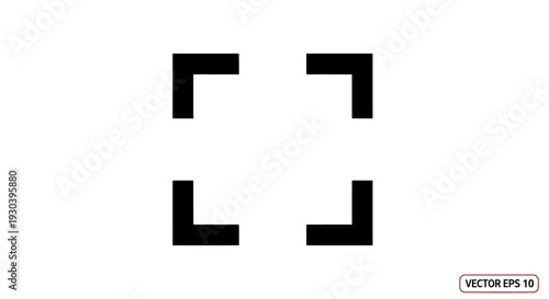 Black Square Brackets Facing Corners Inward.