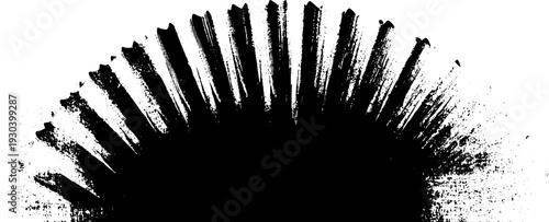 High contrast abstract cupcake liner pleats stencil style design for creative projects