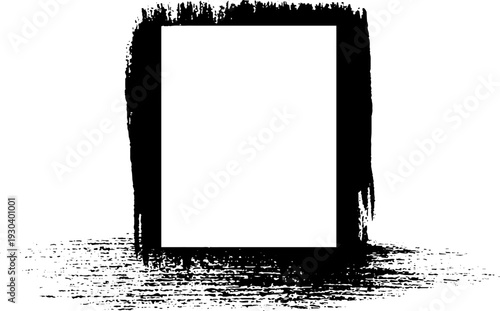 Grunge abstract high contrast stencil design with badge inspiration