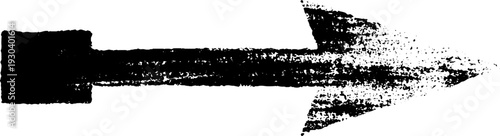 Abstract stencil arrow in high contrast style for unique design projects