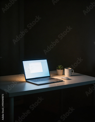 laptop and coffee