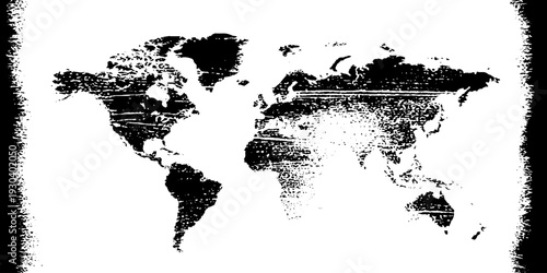 Vintage nautical chart grid stencil in high contrast abstract design for maps and posters