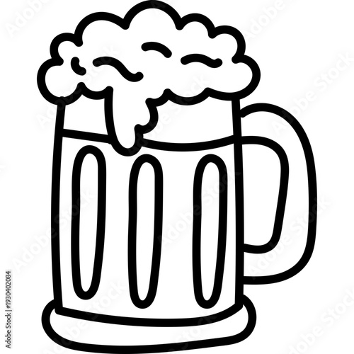 Doodle Beer Mug Icon