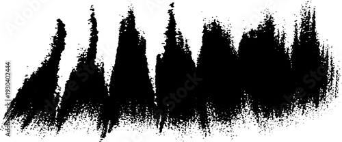 Abstract paint roller stipple stencil art in high contrast for design projects