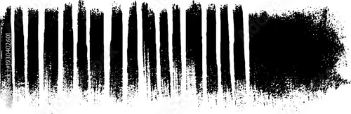 Abstract corrugated paper cup pattern in high contrast stencil style