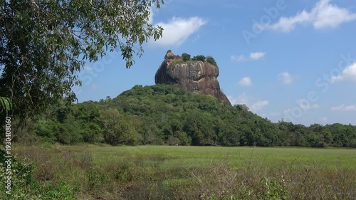 View on the Mount Sigiriya on a sunny day. Sri Lanka