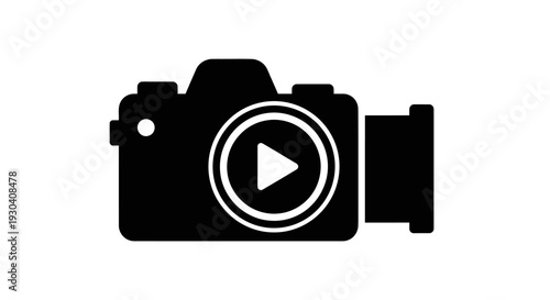 Camera Play Button Video Record.