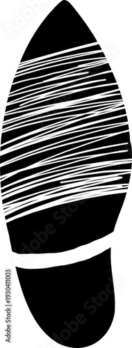 Foot print Human foot mark. Human tracks. 