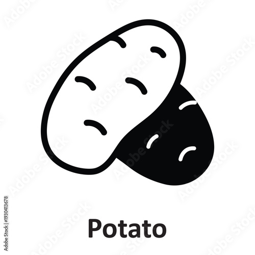 Potato Vector Icon which can easily modify or edit