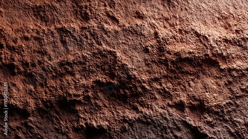 Rough Red Texture of Rock Surface Highlighting Natural Patterns, Minerals, and Shadows for Earthy and Organic Design Projects