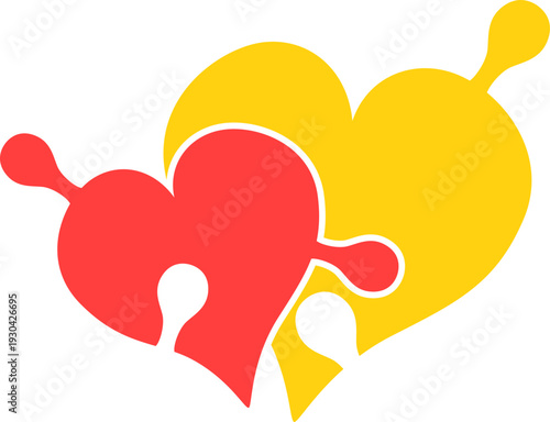 World autism awarness day illustration. Puzzle, pieces, child vector isolated.