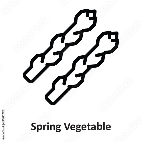 Spring Vegetable Vector Icon which can easily modify or edit