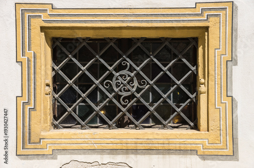 Basement window, Ratskeller Regensburg, Bavaria, Germany