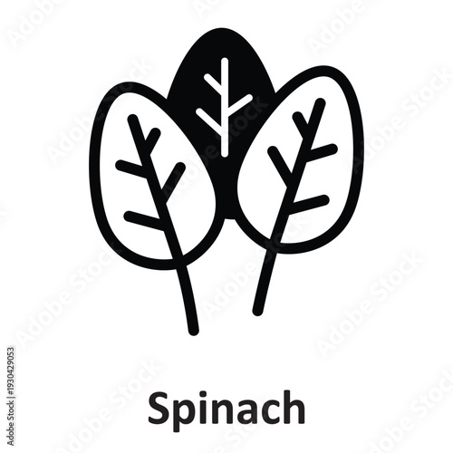 Spinach Vector Icon which can easily modify or edit