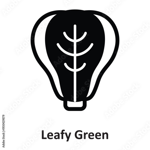 Leafy Green Vector Icon which can easily modify or edit