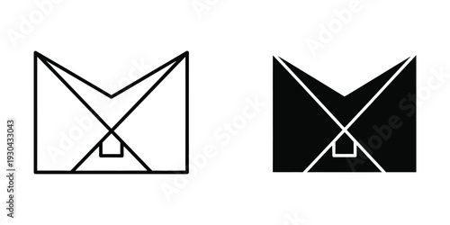 Geometric Abstract Symbol Modern Minimalist Design Logo