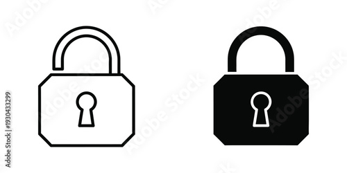 Lock Security Unlock Concept Vector Icon