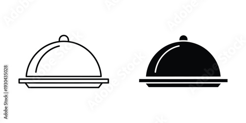 Food Cloche Icon Catering Service