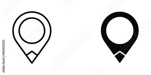 Location Pin Icons Navigation Map Pointer