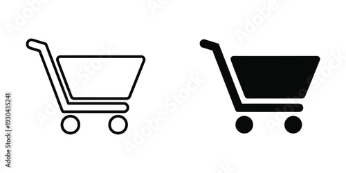 Shopping Cart Icons Commerce Concept