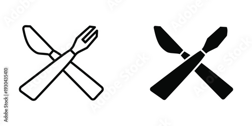 Fork Knife Restaurant Icon Commerce