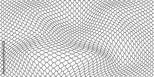 Curved net pattern. Seamless design for sportswear or equipment like soccer goals, volleyball nets, basketball hoops, hockey nets, and athletic gear. eps10